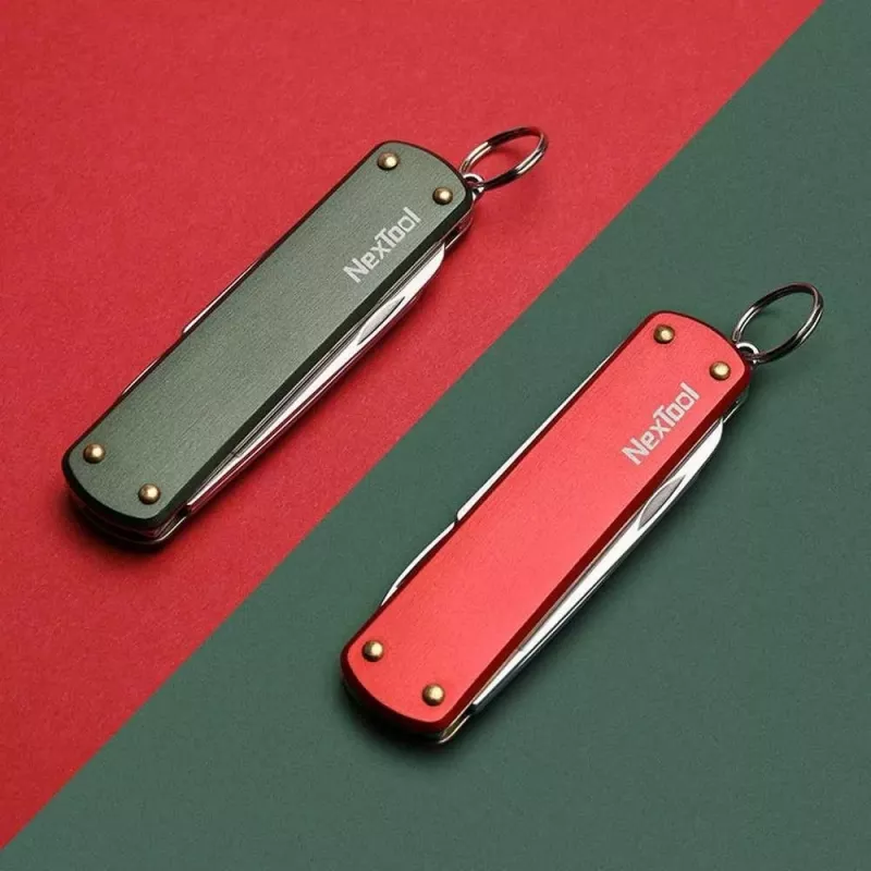 Canivete mini NexTool NE0142 4-em-1 vermelho