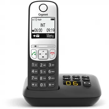 Gigaset A690A - Telefone analógico/DECT - auscultador sem fios - mãos-livres - 100 entradas - preto (S30852-H2830-B101)