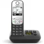 Gigaset A690A - Telefone analógico/DECT - auscultador sem fios - mãos-livres - 100 entradas - preto (S30852-H2830-B101)