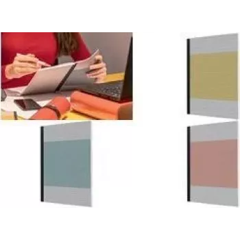 Caderno de capa dura A5 pautado Sigel SN100 — 200 páginas, amarelo