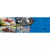 Brinquedo de construção LEGO City Quartel dos Bombeiros com veículo de escada giratória 60414 — 843 peças, 5 minifiguras, 220×320×140 mm