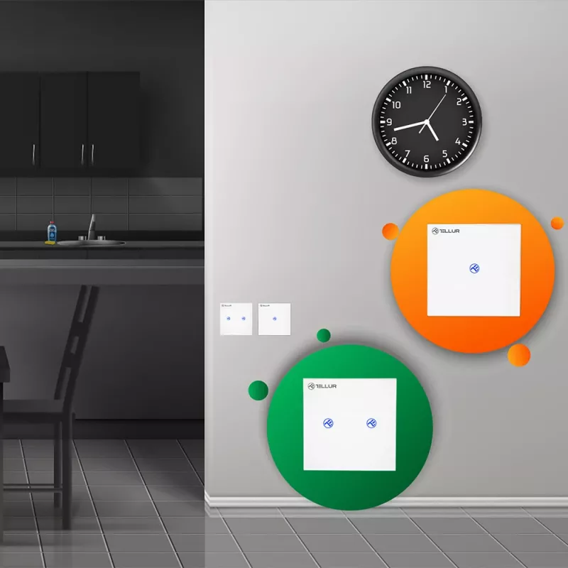 Interruptor Smart WiFi Tellur SS1N — 1 porta, 1800W, 10A