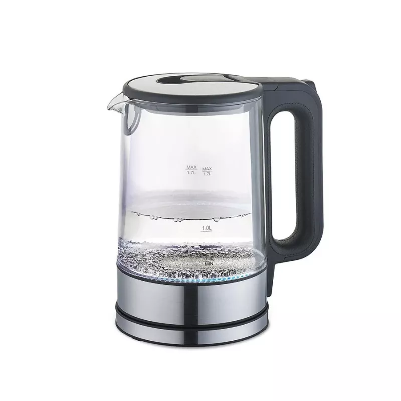 Chaleira elétrica Maestro MR-053 1,7 l 2200 W Corpo de vidro Preto com indicador de nível de água