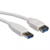 Cabo USB 3.0 VALUE A - A M/F 0,8 m