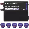 Carregador QOLTEC Monolith 20 A 12 V para baterias LiFePO4, AGM, GEL, SLA