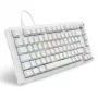 Teclado Sharkoon SGK25 75% QWERTZ USB com fios RGB LED branco