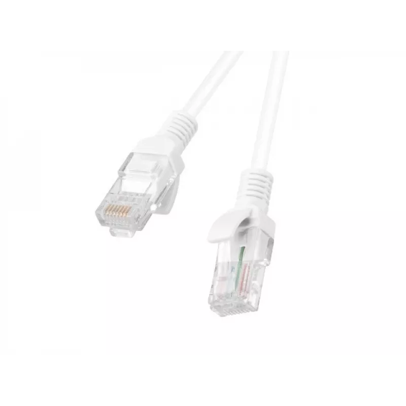 Lanberg PCU6-20CC-0300-W Cat6 U/UTP cabo patch 3 m, branco, embalagem de 10
