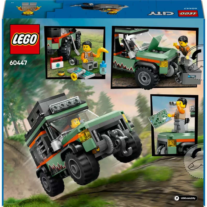 LEGO City conjunto de construção SUV todo-o-terreno 4x4 60447 — 221 peças, 1 minifigura, a partir dos 6 anos