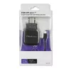 Carregador Qoltec 50188 para dispositivos móveis portátil, smartphone, smartwatch, tablet, telefone, universal preto AC, DC interior