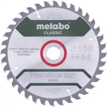 Disco de serra circular Metabo PRECISION CUT WOOD CLASSIC 160 x 20 x 1,4 mm, 36 dentes