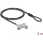 Cadeado para portátil Navilock 22052 para MacBook Pro 2021–2024 14 polegadas e 16 polegadas, cabo de 2 m