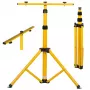 Tripé MACLEAN MCE583 altura ajustável para projetores, estrutura metálica, amarelo