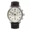Relógio de pulso Zeppelin 7684-5 — relógio de quartzo para homem, caixa em aço inoxidável, 40 mm de diâmetro, 11 mm de altura, prateado