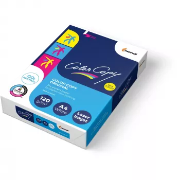 Papel de cópia Mondi Color Copy 8687A12 para escritório (A4; 120 g/m2; 250 folhas; papel branco; acetinado)