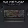 Teclado Corsair K70 CORE TKL Gaming USB + RF Wireless + Bluetooth QWERTZ alemão preto