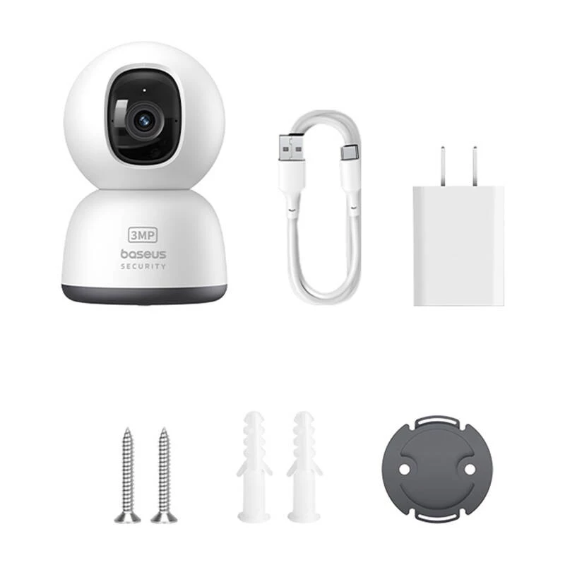 Baseus P1 Lite 2K câmara interior (branco)
