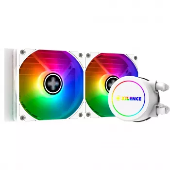 Refrigeração líquida All-in-One XILENCE Performance A+ XC974 — radiador de 240 mm, 300 W TDP, branco, ARGB