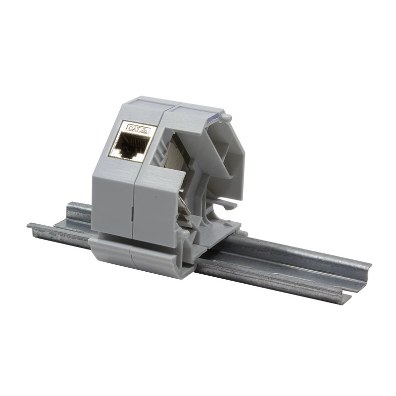 Logilink | adaptador para calha DIN para 1x módulo Keystone RJ45 | MP0053