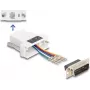 DeLOCK D-Sub 15 pinos macho para RJ12 fêmea kit de montagem branco
