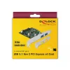 Placa Delock PCI Express x4 para 2 conectores USB 3.1 Gen 2 Type-A externos (90298)