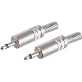 Ficha de cabo ShiverPeaks BS51100-M2 3,5 mm aço inoxidável macho