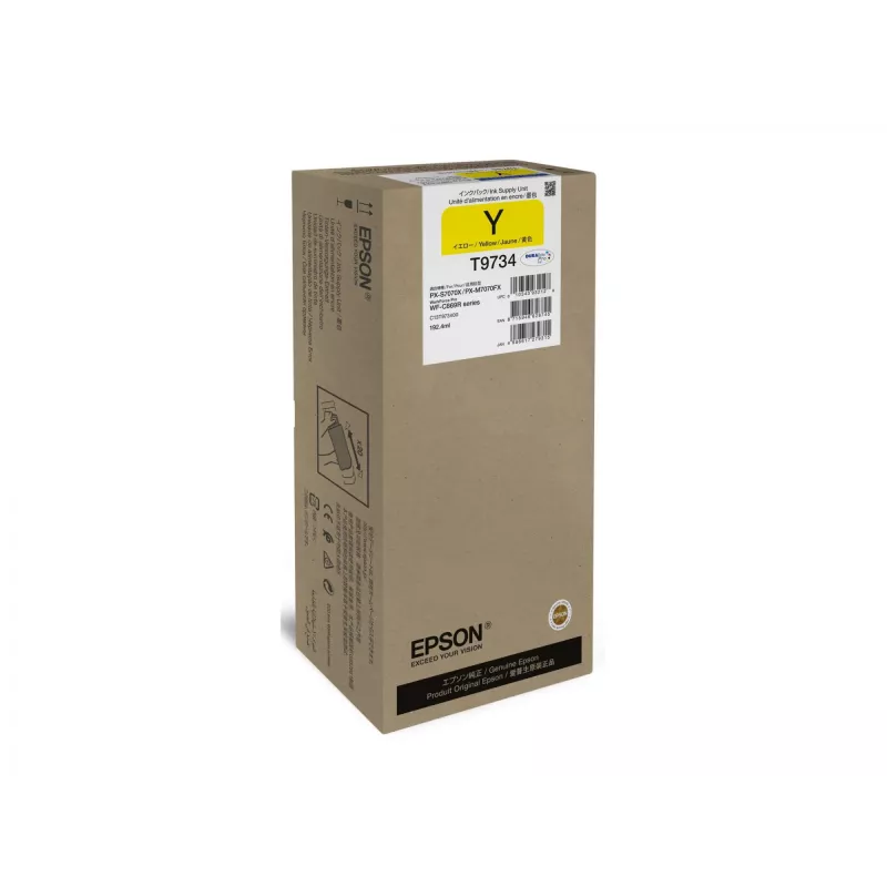 Cartucho de tinta Epson WF-C869R T97340N Amarelo XL – Original de alta capacidade (XL)