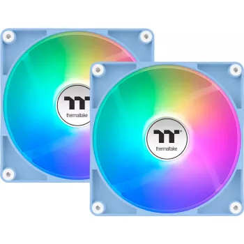 Ventoinha Thermaltake CT120 Reverse ARGB 120mm ventoinha para caixa, Hydrangea azul, pack de 2