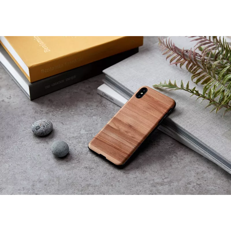 Capa para smartphone man and wood para iPhone XS Max — Cappuccino preto, capa protetora