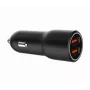 Carregador de automóvel para dispositivos móveis Gembird TA-UC-A2QC36-CAR-01, 36 W, 12–24 V, isqueiro, preto