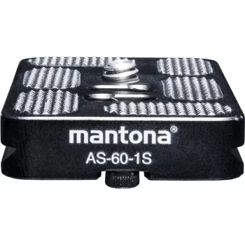 Placa de libertação rápida Walimex Mantona Arca Swiss, 60 mm preto (1021462)
