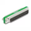 Filtro de supressão de interferências RF/EMI DeLOCK D-Sub 37 pinos macho para fêmea filtro passa-baixo capacitivo