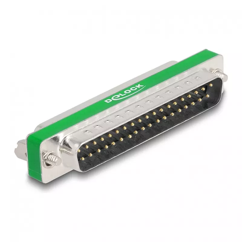 Filtro de supressão de interferências RF/EMI DeLOCK D-Sub 37 pinos macho para fêmea filtro passa-baixo capacitivo