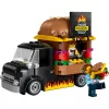 LEGO City Carrinha de Hambúrgueres Food Truck Brinquedo para rapazes e raparigas a partir de 5 anos, veículo de construção, conjunto de cozinha com minifigura de vendedor e acessórios