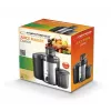 Extrator de sumo ESPERANZA EKJ002 — 500 W, depósito de sumo de 0,45 L, depósito de bagaço de 1,5 L, aço inoxidável/preto