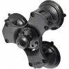 Base de esfera com tripla ventosa Twist-Lock RAM Mounts 3,81 cm Preto