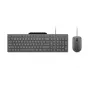 Conjunto de teclado e rato com fios Lenovo 310 (inglês dos EUA) — teclado de tamanho completo, cabo de 1,8 m, rato ótico ambidestro de 2000 DPI