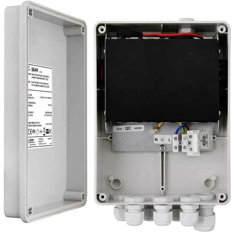 Switch de rede PoE PULSAR S64H — 6 portas 10/100 Mbps, suporte PoE