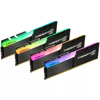 DIMM 32 GB DDR4-3600 (4x 8 GB) Quad-Kit, memória preta, F4-3600C16Q-32GTZRC, Trident Z RGB, INTEL XMP