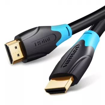 Cabo HDMI Vention AACBN 15 m, HDMI Type-A para Type-A, HDMI 2.0, 18 Gbit/s, ARC, contactos dourados, preto