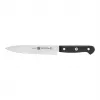 Conjunto de facas ZWILLING Gourmet 3 peças — lâminas de aço forjado 10/16/20 cm, cabos de plástico preto, lavável na máquina