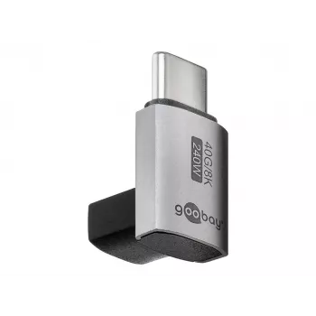 Adaptador USB-C Goobay vertical rotativo 90° USB4 - macho> (74444)