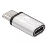 Wentronic Goobay adaptador USB-C™ - conector fêmea USB 2.0 Micro-B, prateado - para ligar um dispositivo USB-C™ a um cabo USB 2.0 Micro-B (56636)