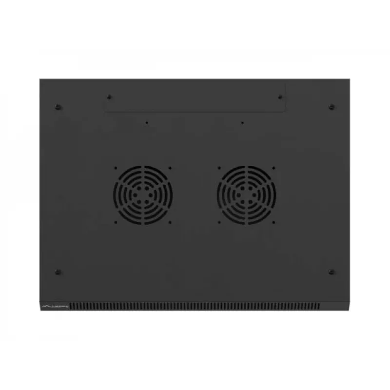 Armário de rack 19 polegadas para montagem na parede LANBERG 4U 600x450 mm preto com porta metálica
