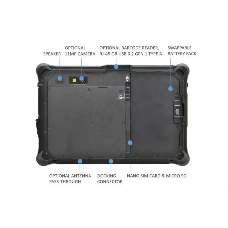 Tablet R8AA1 CI5-1230U 8 polegadas / 8 GB / 128 GB R8H1P1DEBBLX Durabook