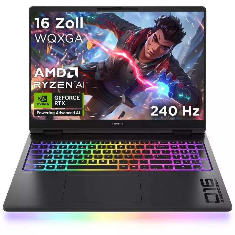 MAX 16-ak0174ng, portátil gaming preto, AMD Ryzen AI 7 350, NVIDIA GeForce RTX 5070 Ti, 32 GB DDR5, 1 TB (1 TB nulo), sem sistema operativo