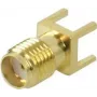 Conector HF/vídeo ShiverPeaks 98612 SMA dourado print-mount
