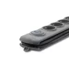 50168 Proteção contra sobretensões 8 saídas Schuko 230 V 3 m cinzento - régua de proteção contra sobretensões (8 tomadas Schuko, tipo F, 230 V, 50 Hz - Qoltec