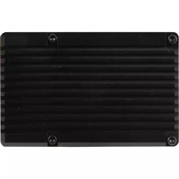 JOY-IT RPI CASE ALU07F - Caixa para Raspberry Pi 4, alumínio, ventoinha, preto (RB-ALUCASEP4+07FAN)