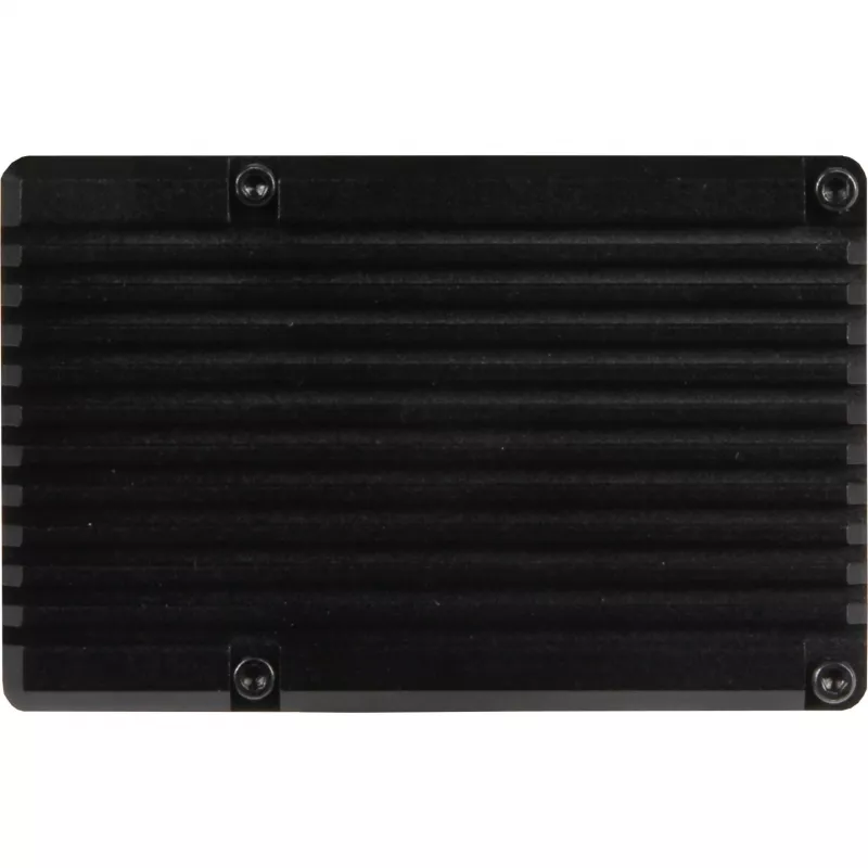 JOY-IT RPI CASE ALU07F - Caixa para Raspberry Pi 4, alumínio, ventoinha, preto (RB-ALUCASEP4+07FAN)