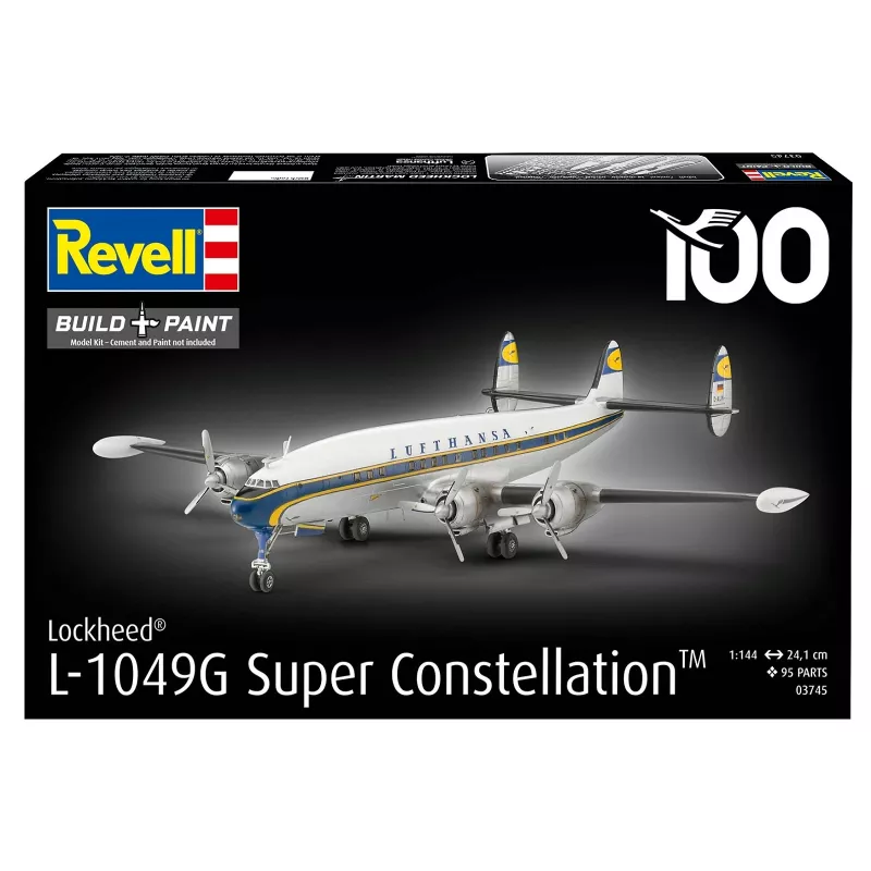 Maquete em plástico REVELL Lockheed L.1049G Super Constellation Lufthansa